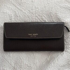 Kate Spade Dark Brown Leather Wallet